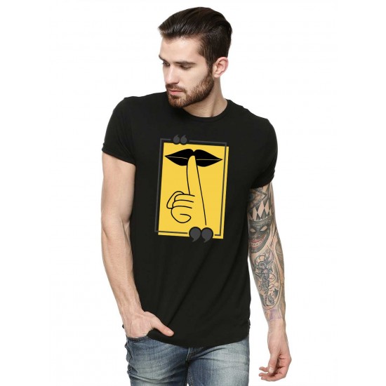 Tricou barbati negru - Don`t Speak